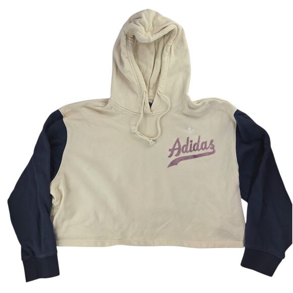 adidas Tops - Adidas | Cropped Hoodie | Size 4 (Small)